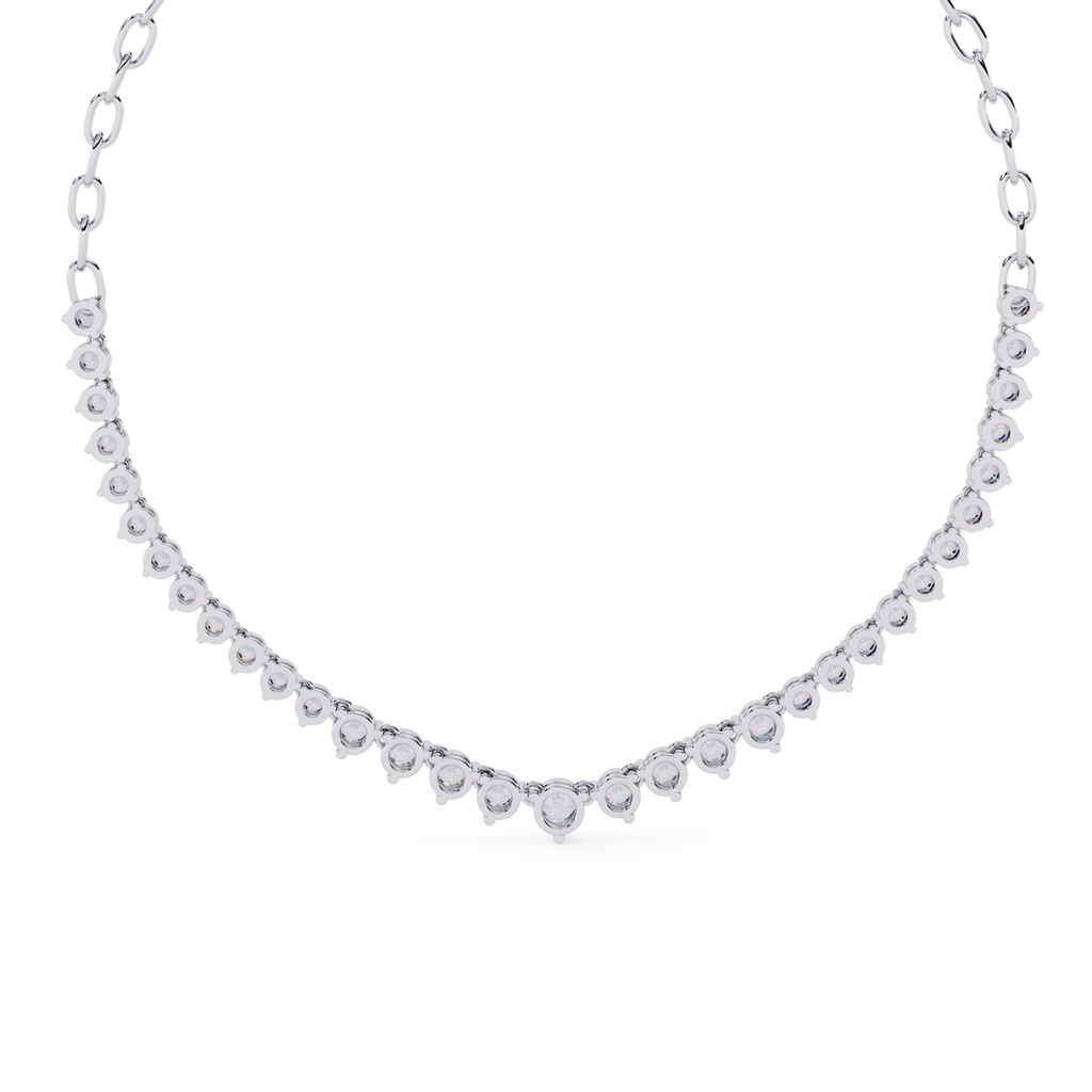 Gemstone Arch Necklace