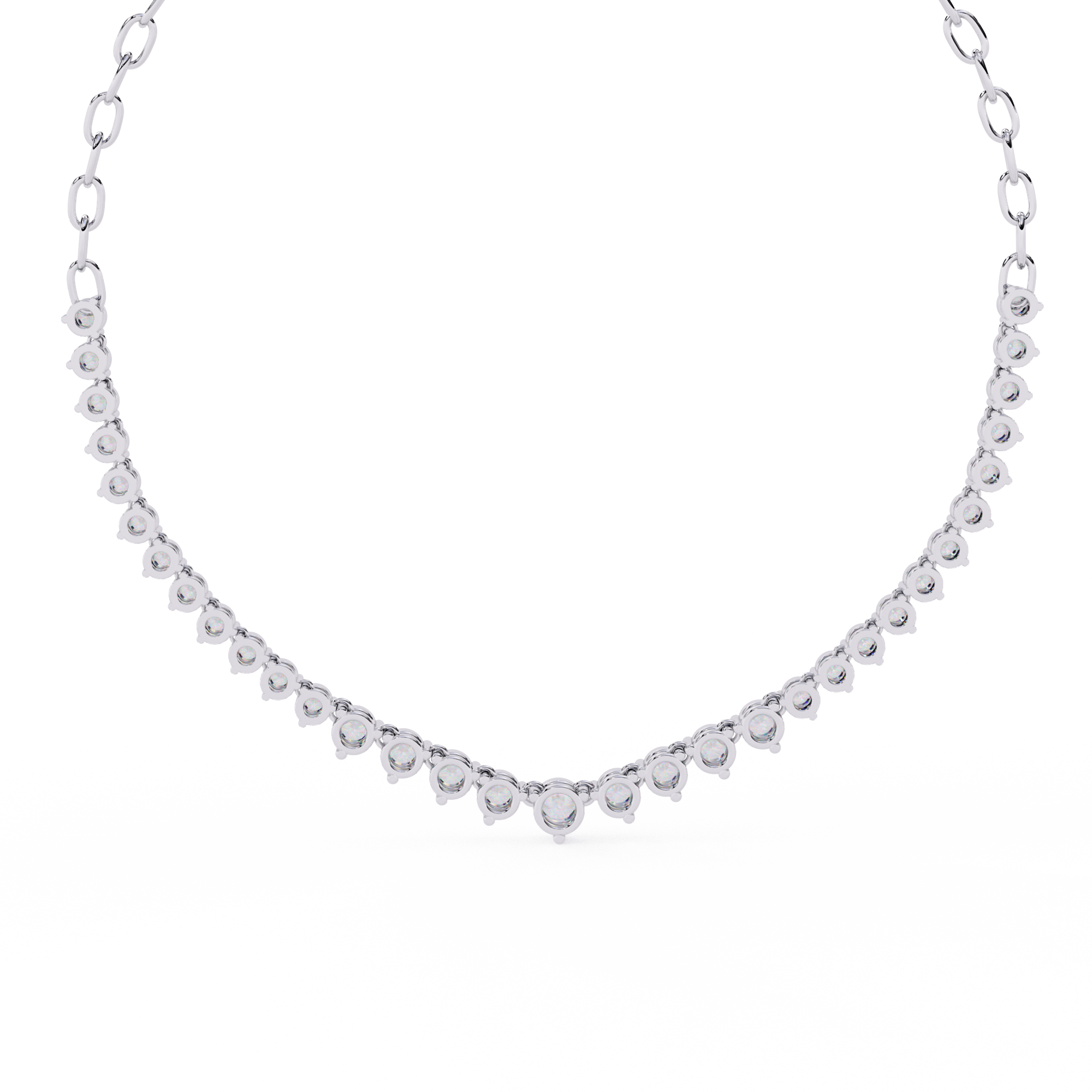 Gemstone Arch Necklace
