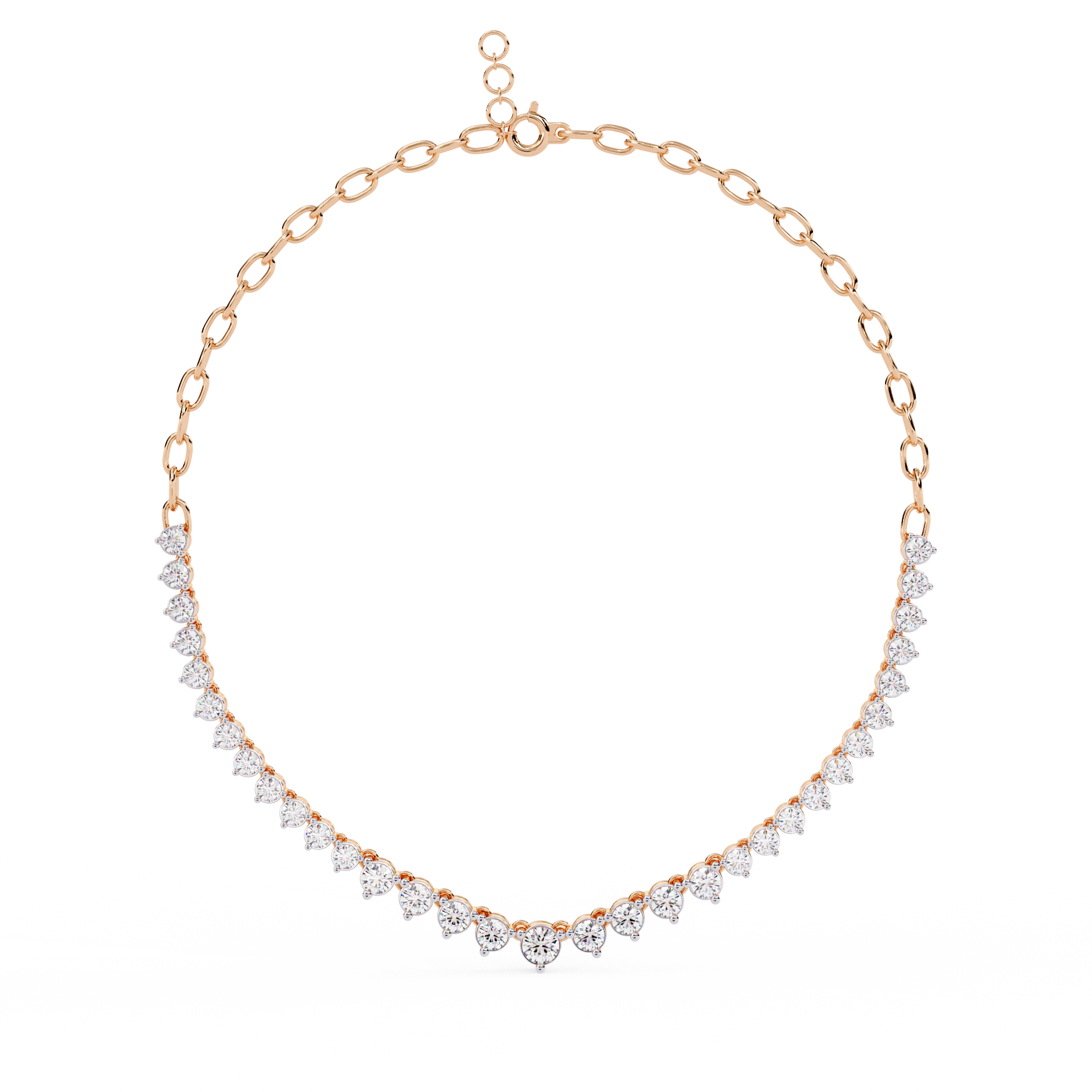 Gemstone Arch Necklace