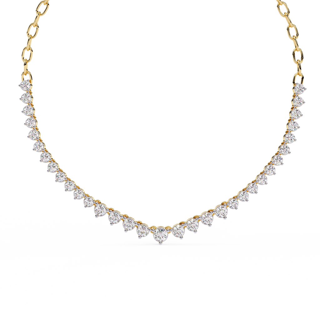 Gemstone Arch Necklace