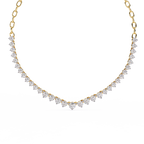Gemstone Arch Necklace