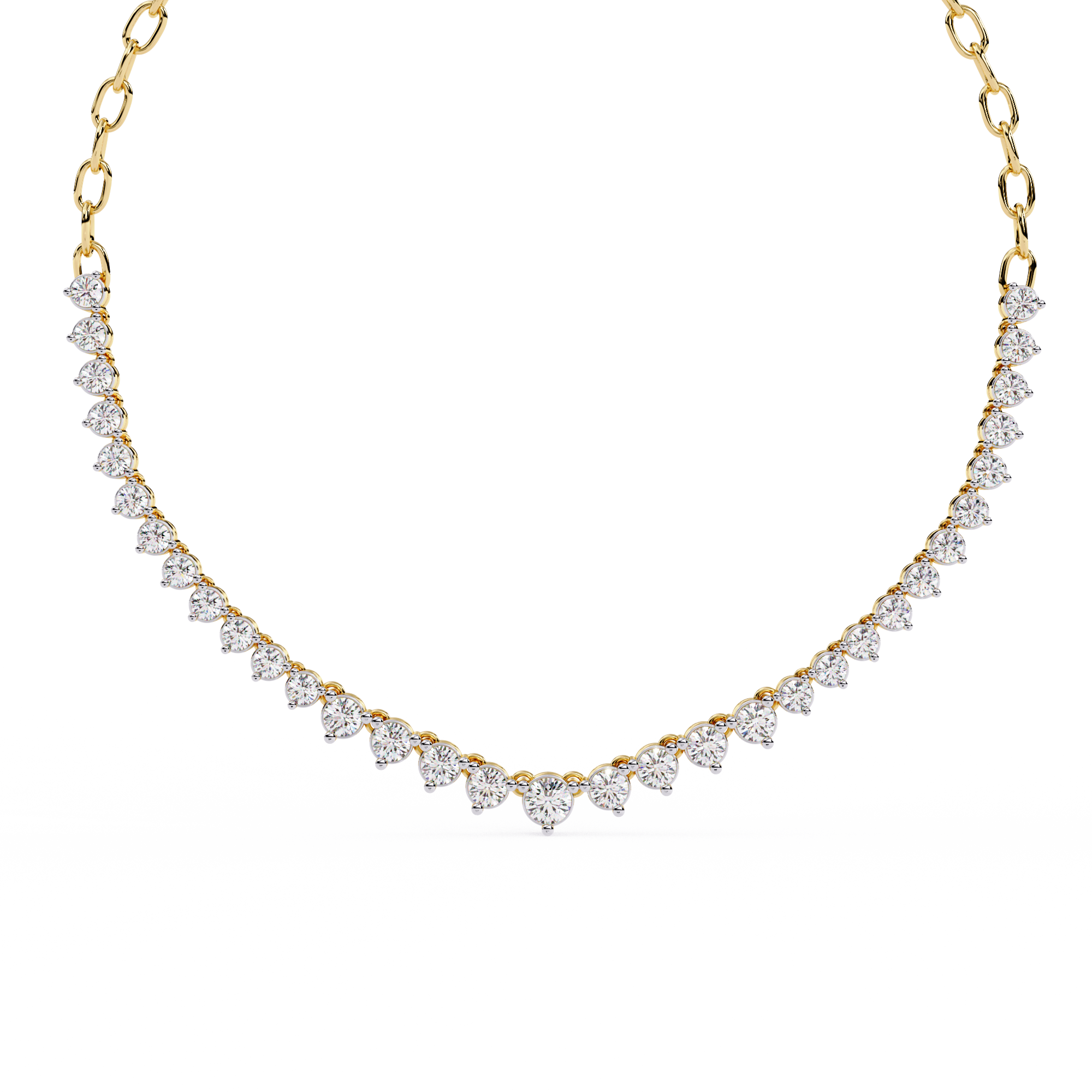 Gemstone Arch Necklace