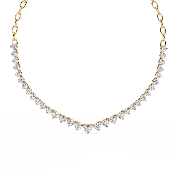Gemstone Arch Necklace