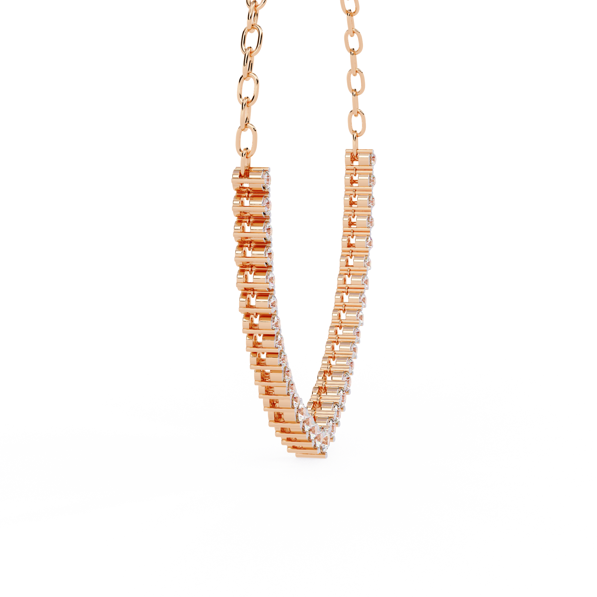 Gemstone Arch Necklace