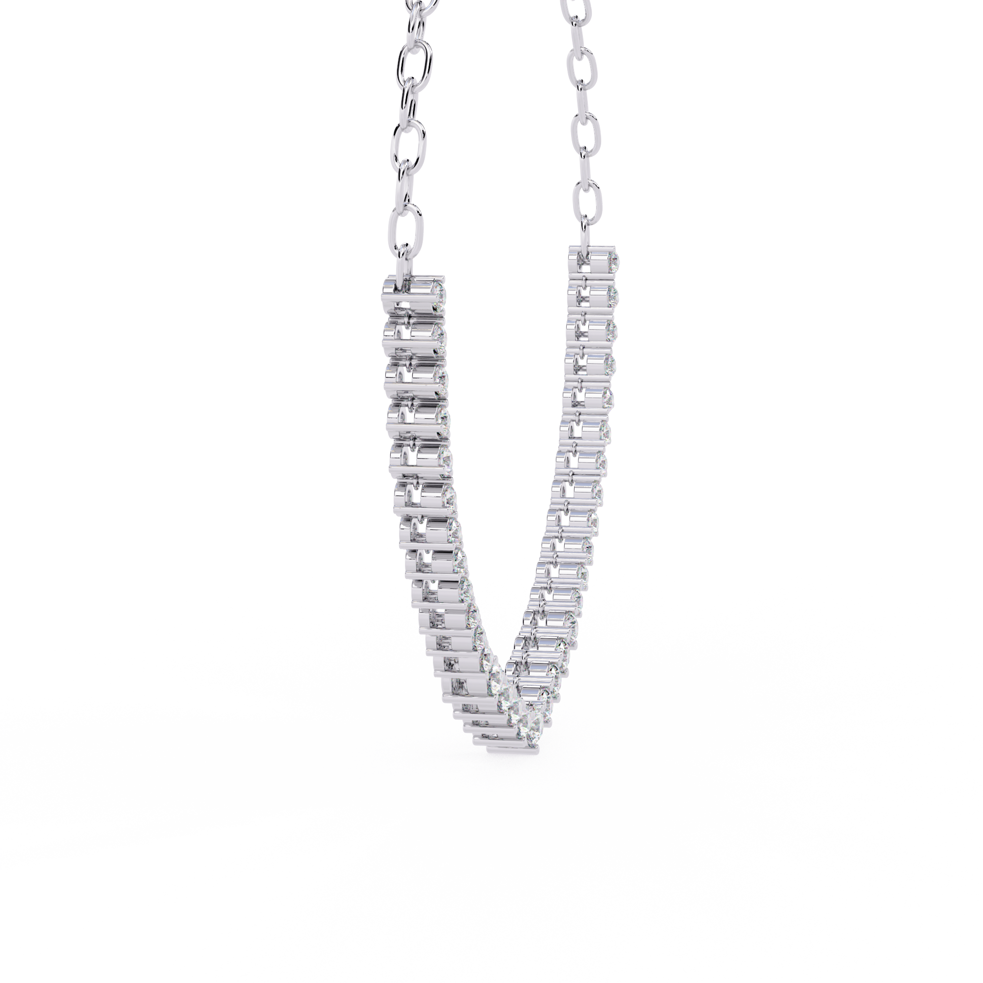 Gemstone Arch Necklace