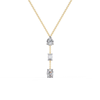 Pear Emerald Oval Necklace