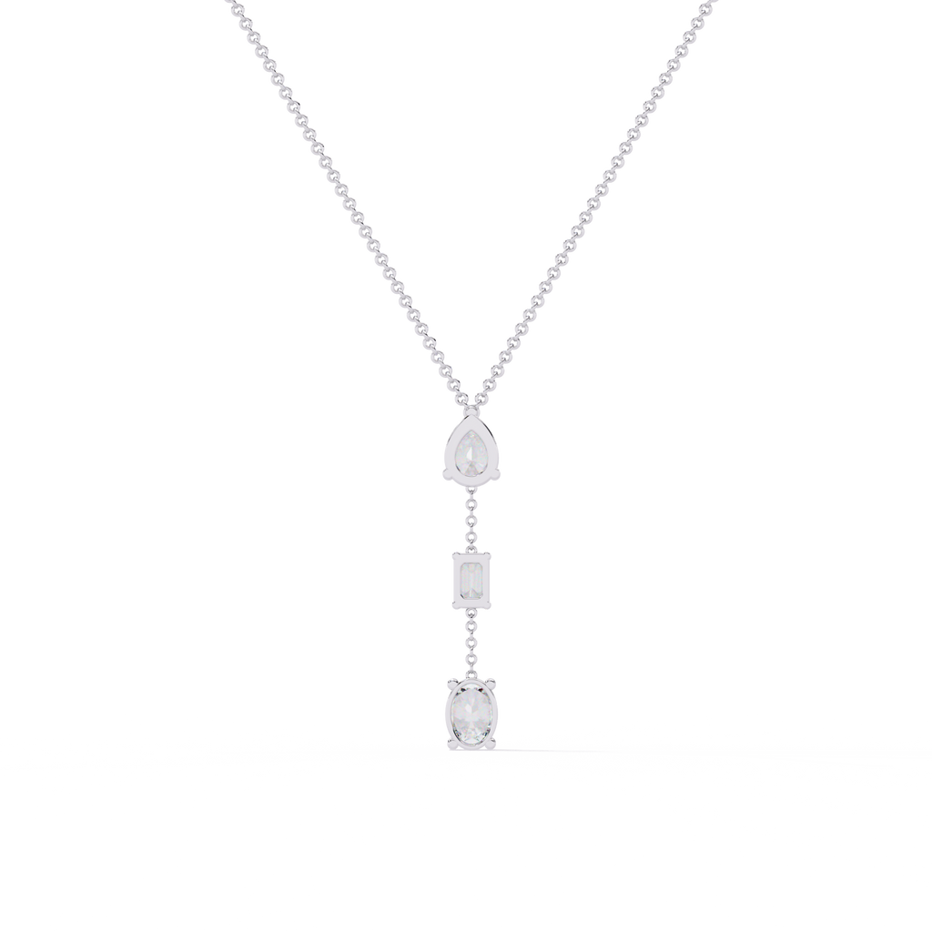 Pear Emerald Oval Necklace