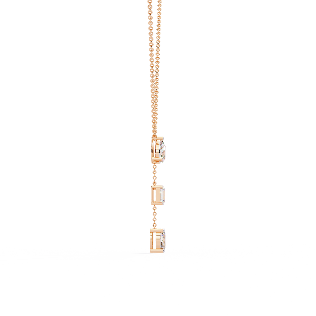 Pear Emerald Oval Necklace
