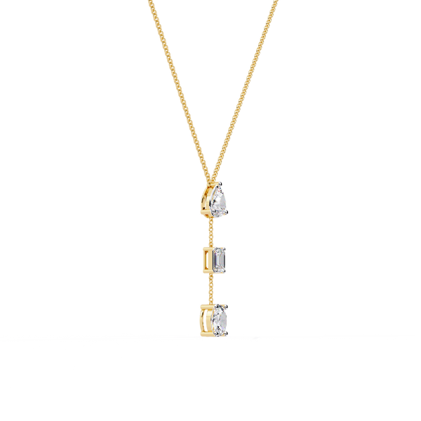 Pear Emerald Oval Necklace