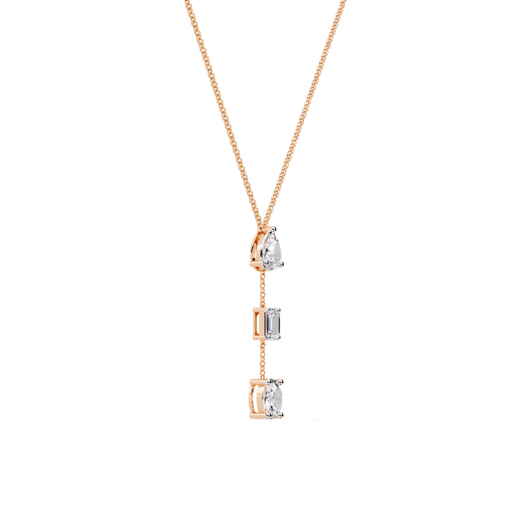 Pear Emerald Oval Necklace