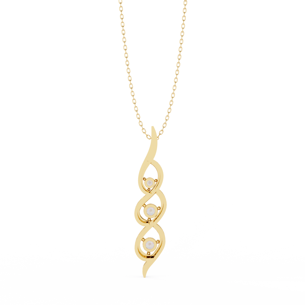 Graceful Ribbon Necklace