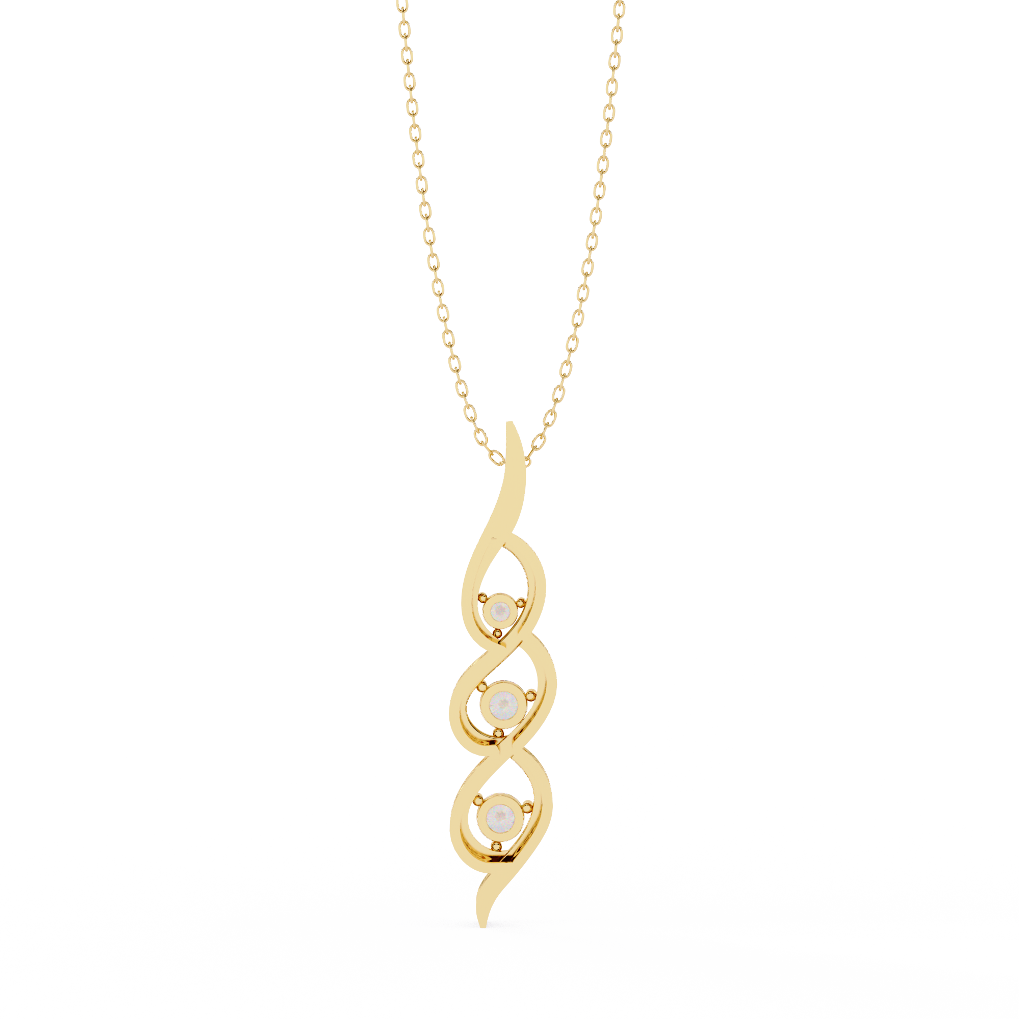 Graceful Ribbon Necklace
