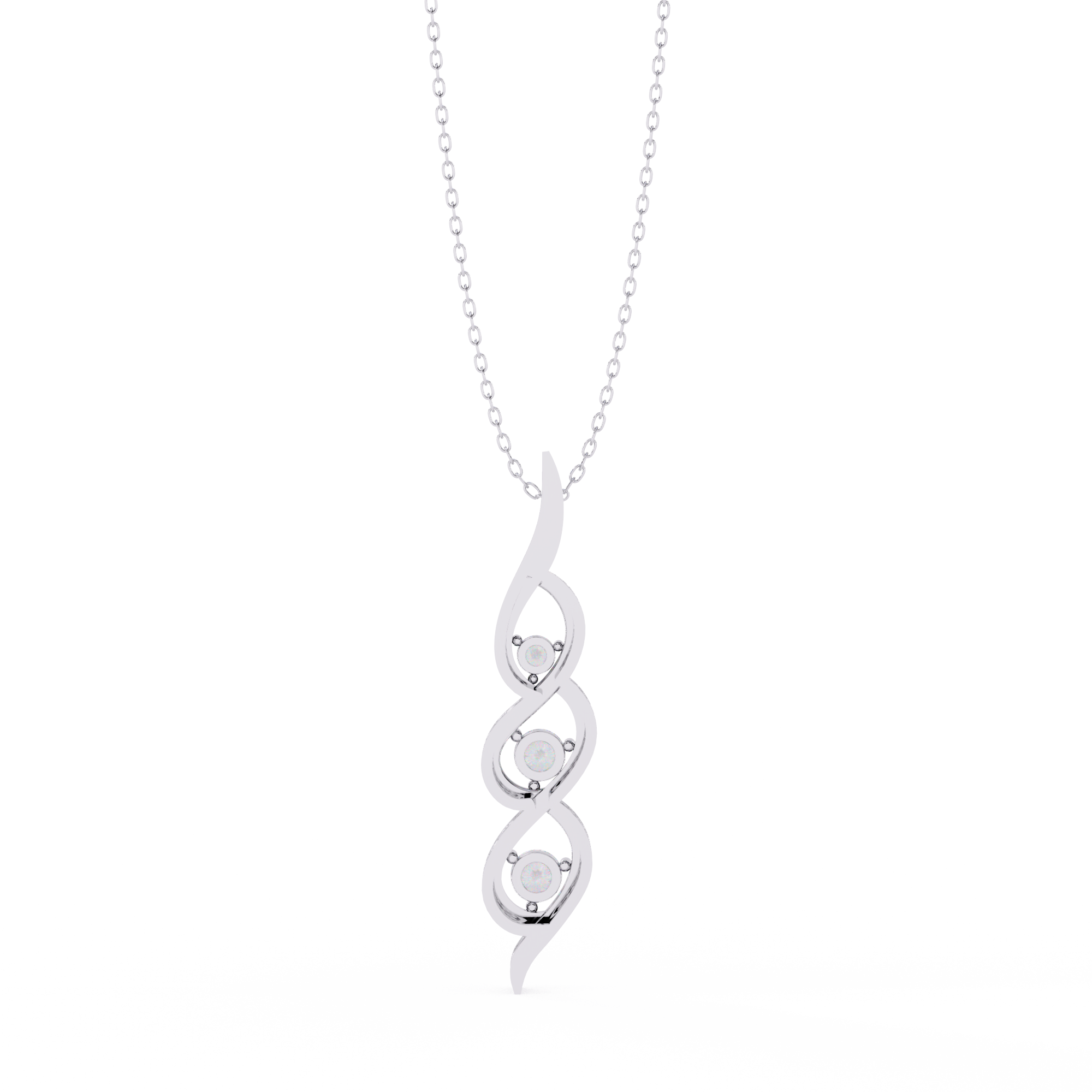 Graceful Ribbon Necklace