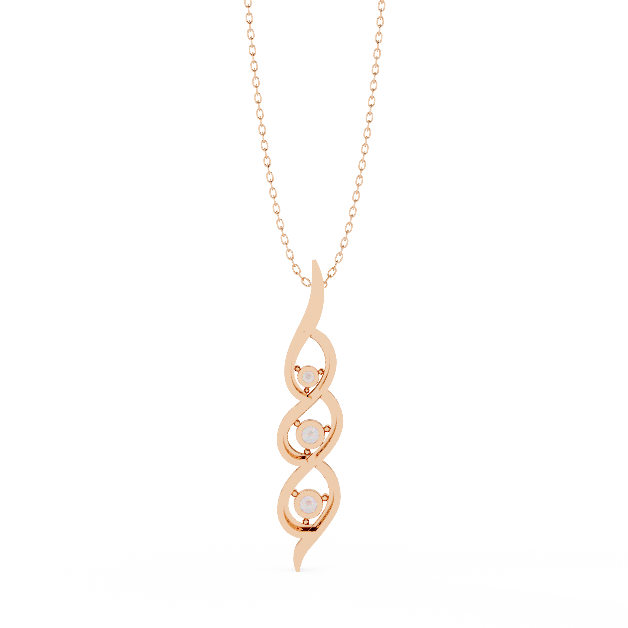 Graceful Ribbon Necklace