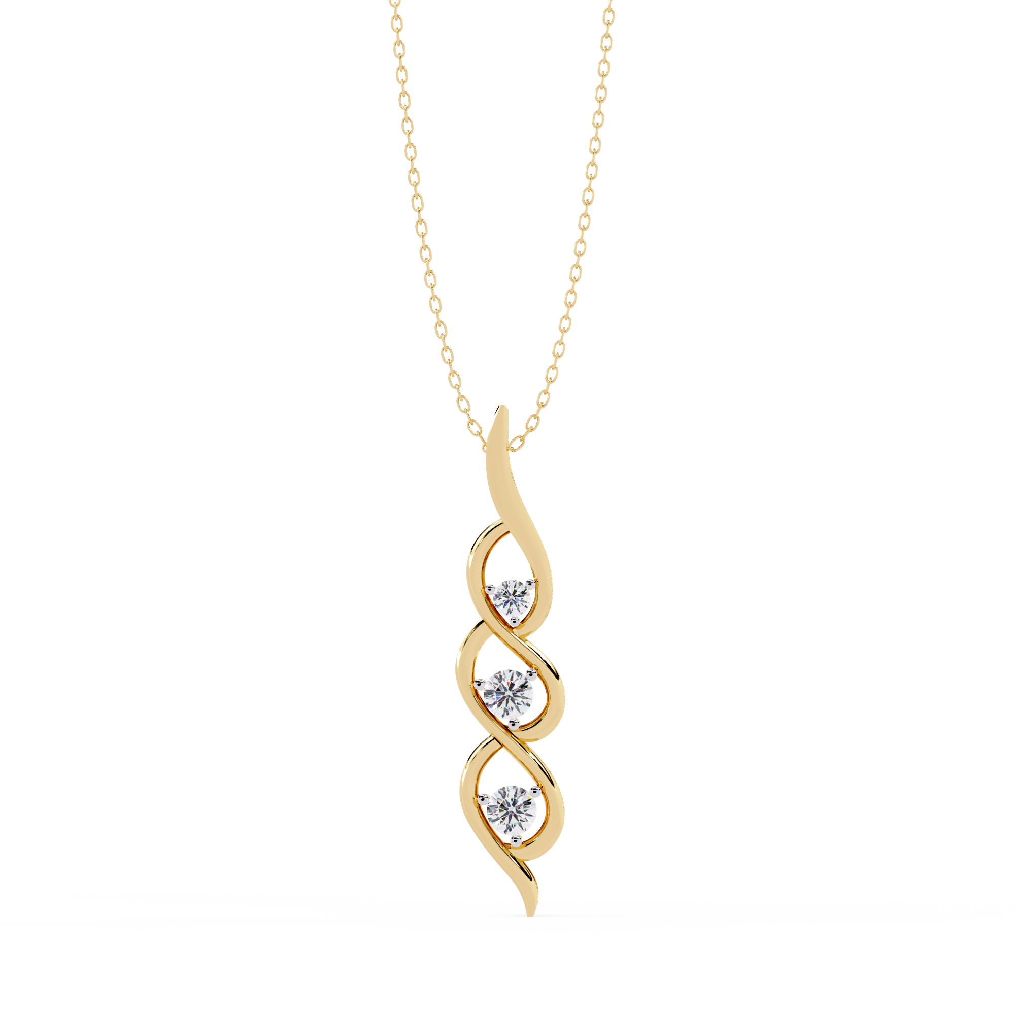 Graceful Ribbon Necklace