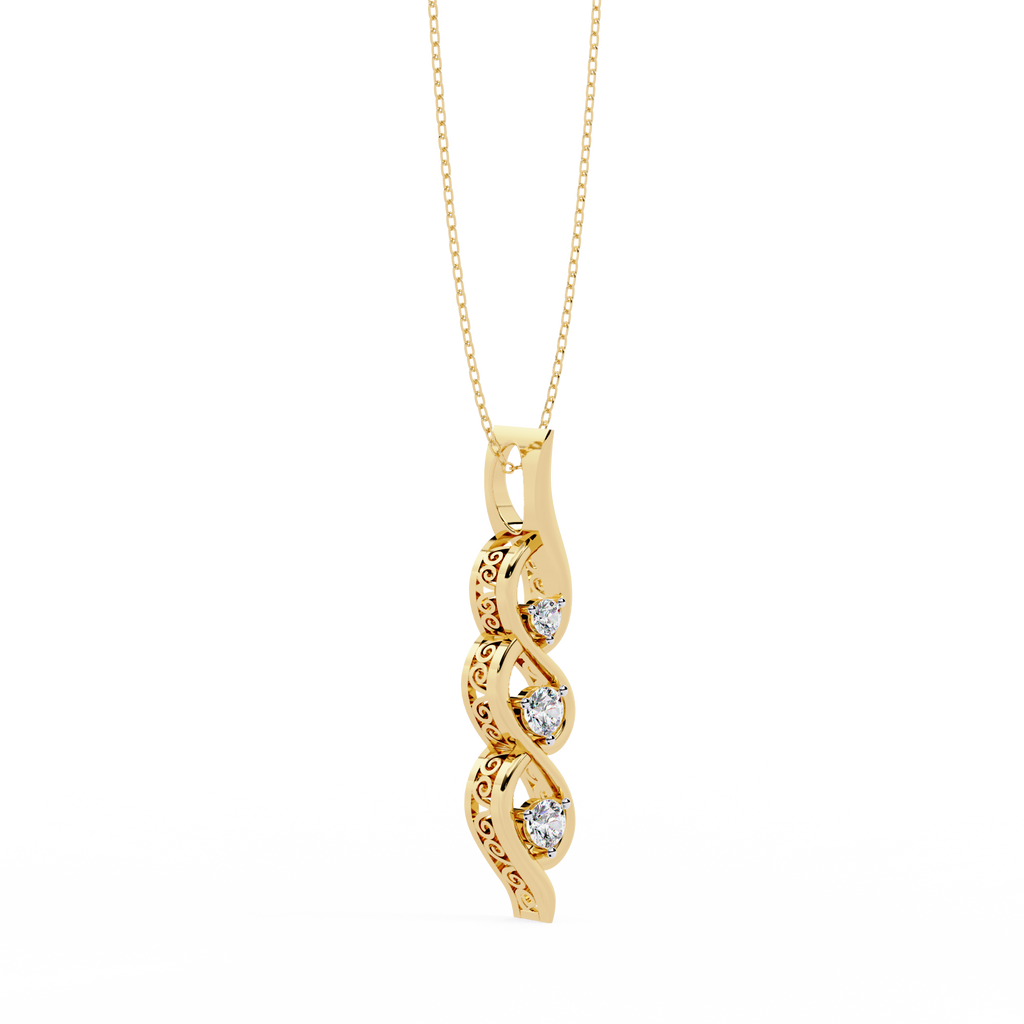 Graceful Ribbon Necklace