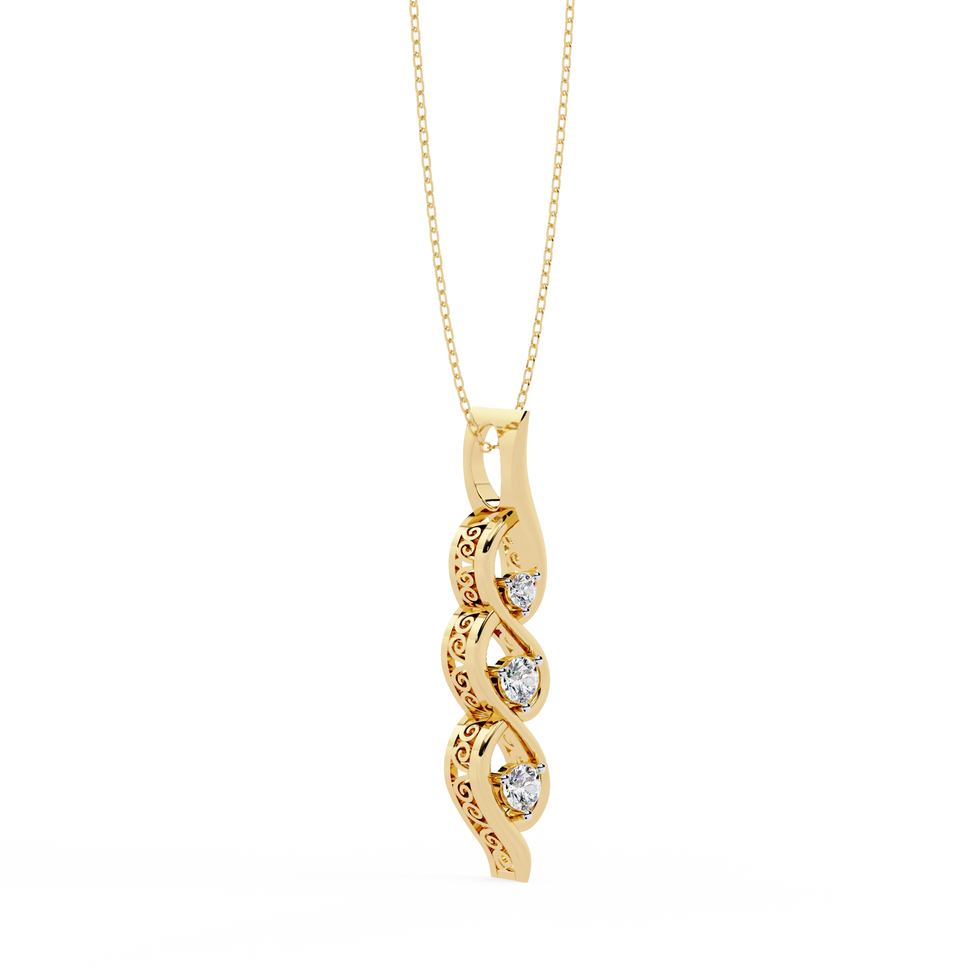 Graceful Ribbon Necklace