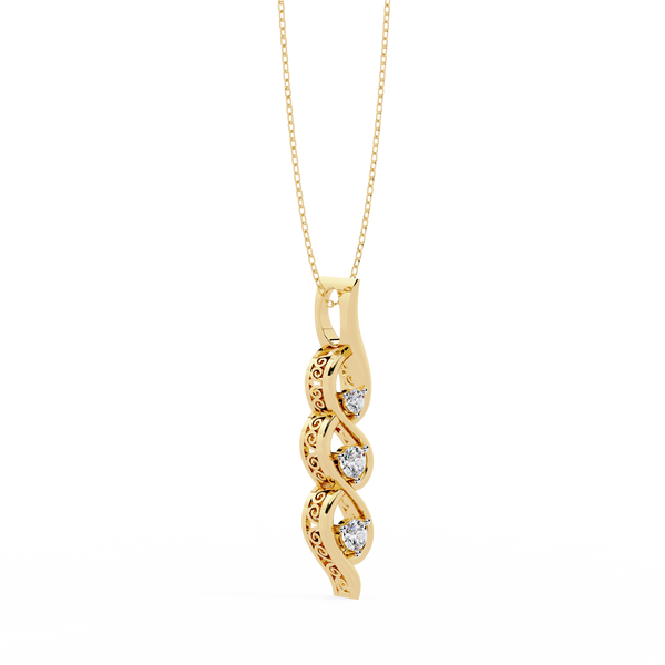 Graceful Ribbon Necklace
