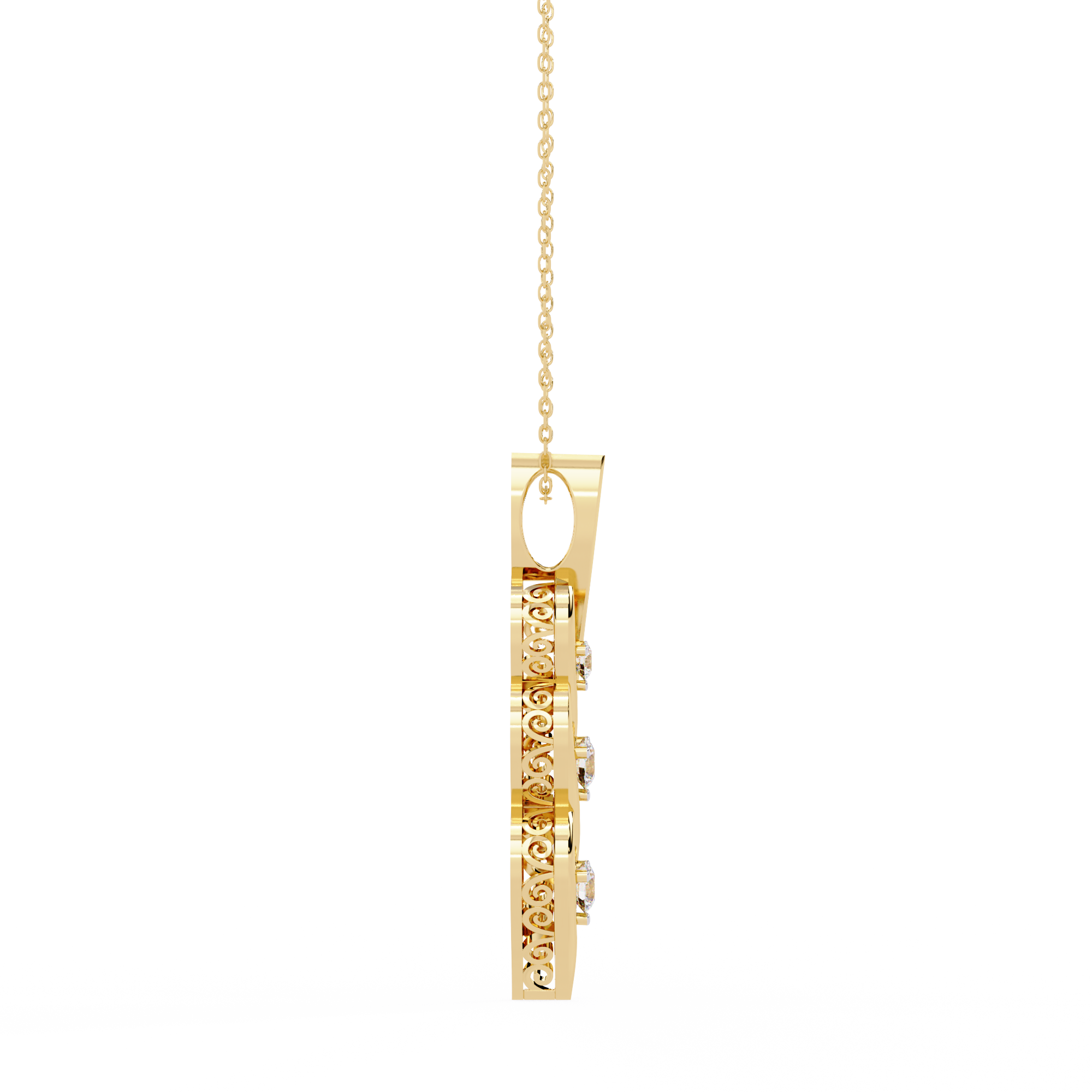 Graceful Ribbon Necklace