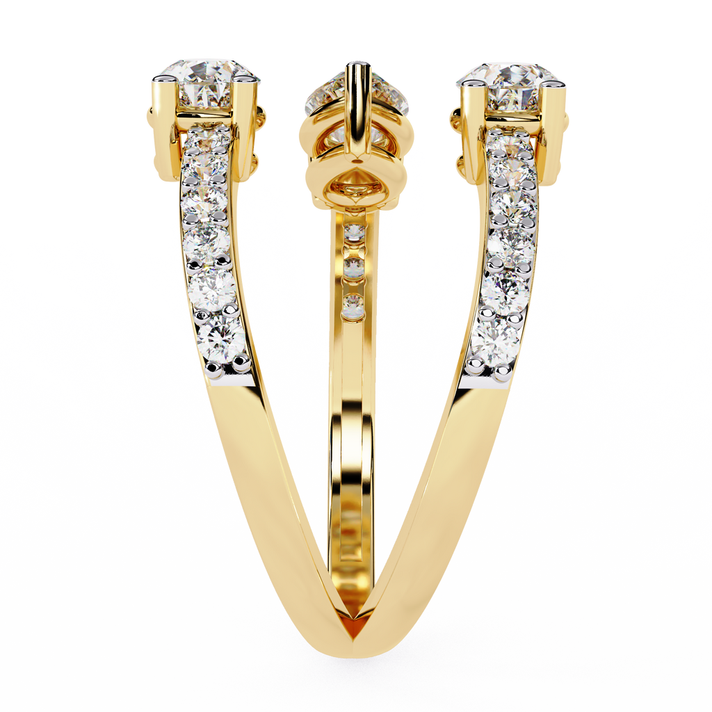 Open Embrace Diamond Ring