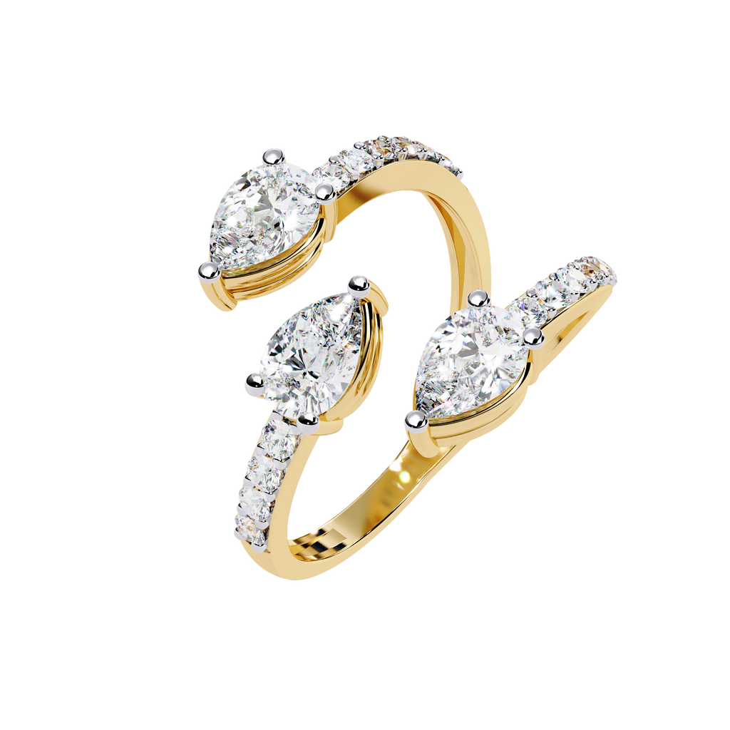 Open Embrace Diamond Ring