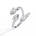 Open Embrace Diamond Ring