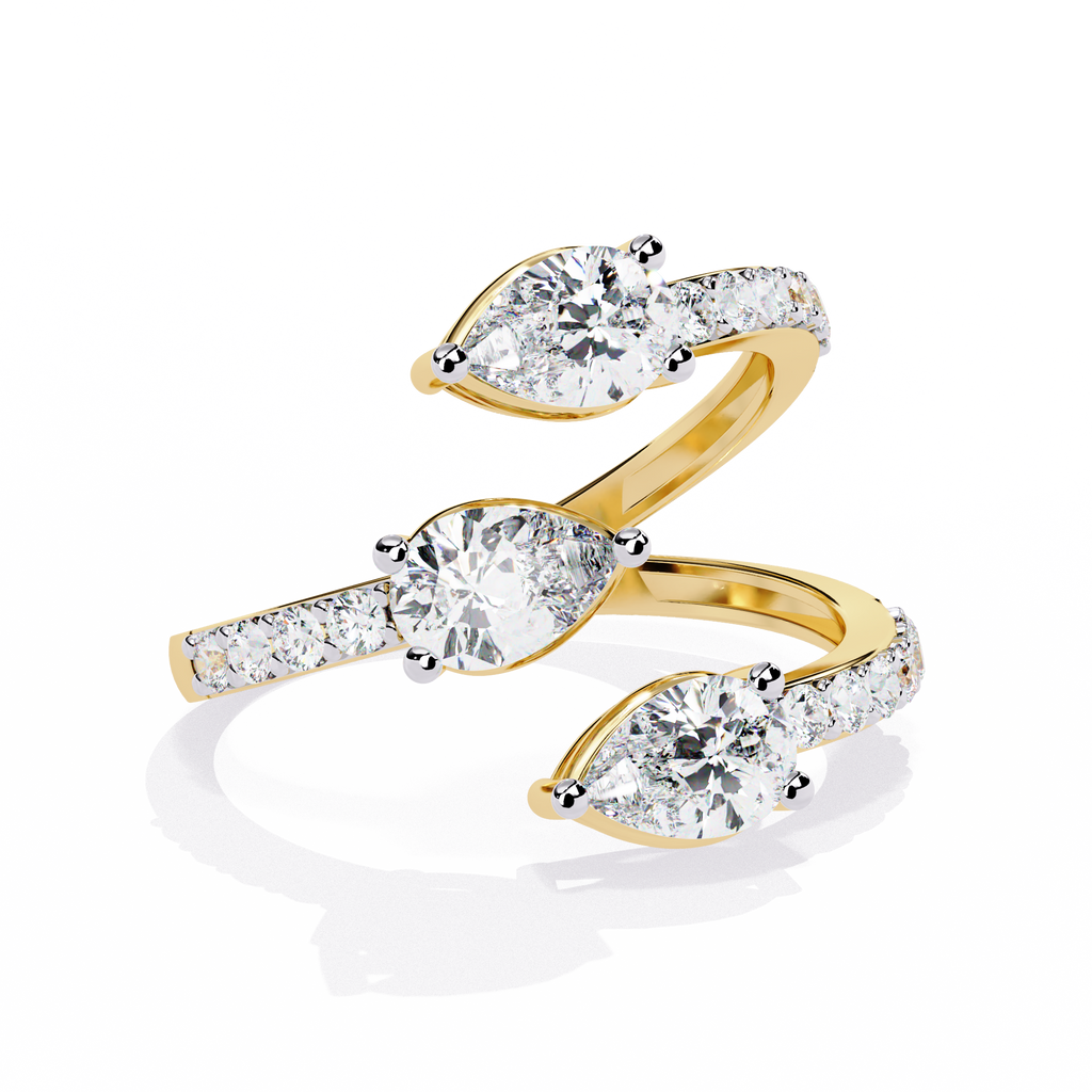 Open Embrace Diamond Ring