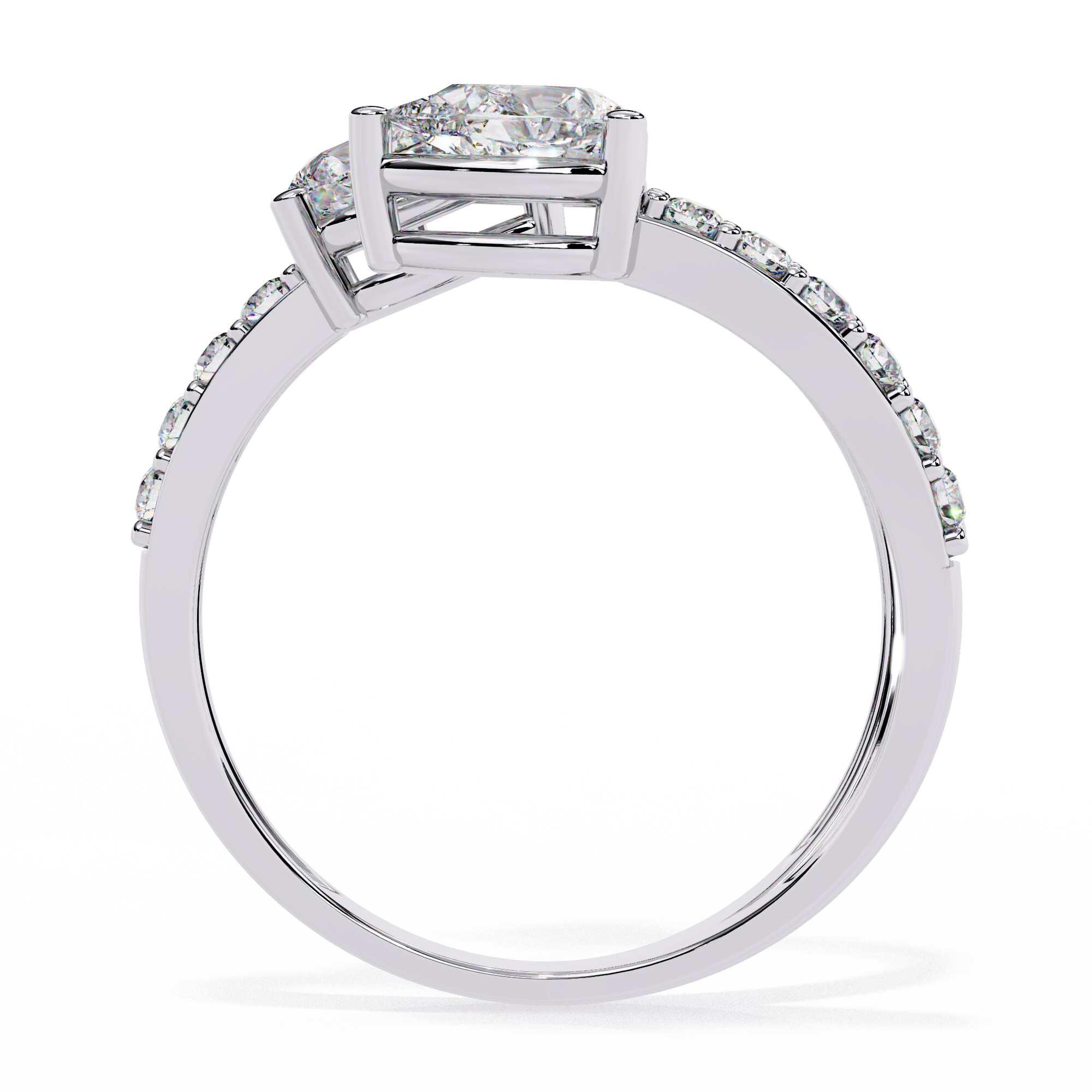 Open Embrace Diamond Ring