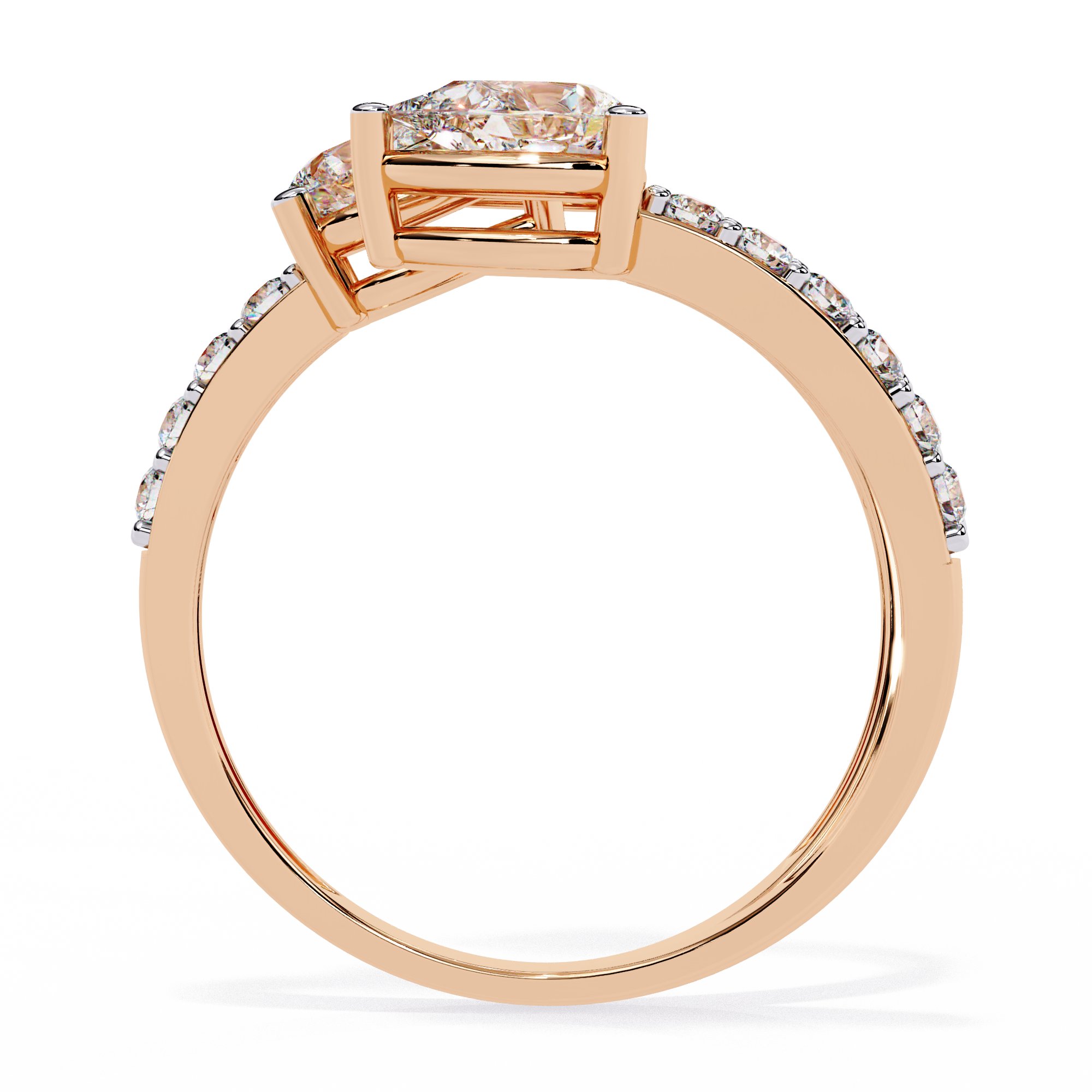 Open Embrace Diamond Ring