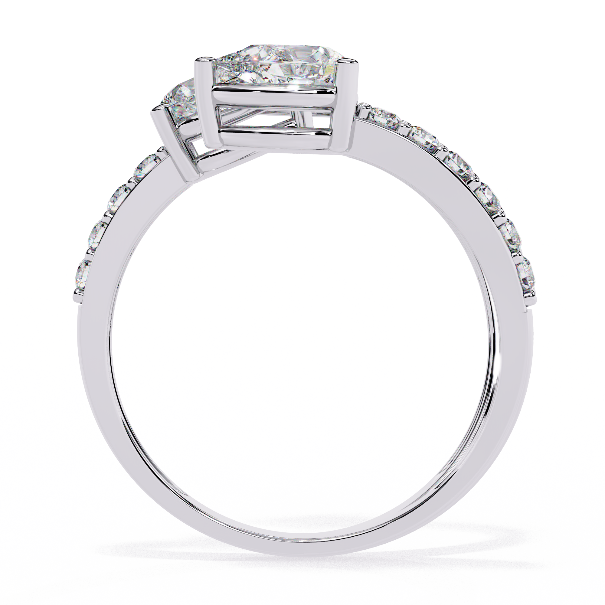Open Embrace Diamond Ring