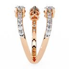 Open Embrace Diamond Ring