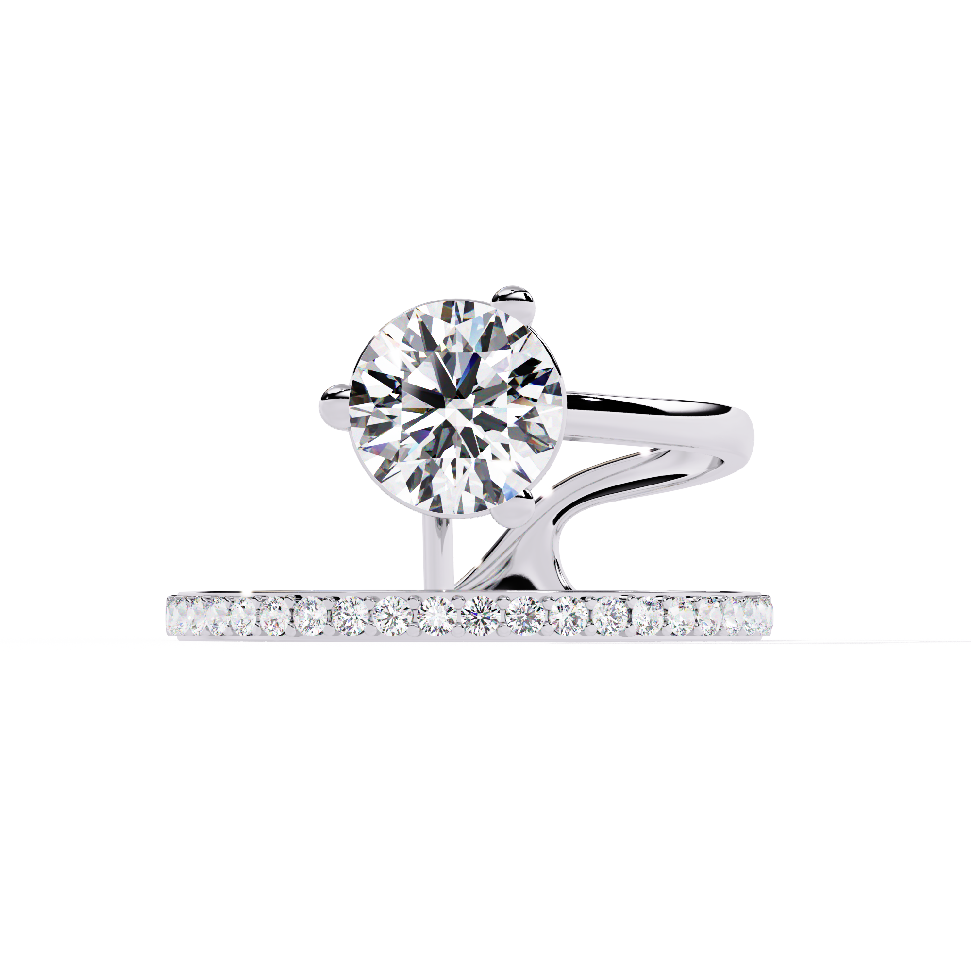 Solitaire Spectrum Ring