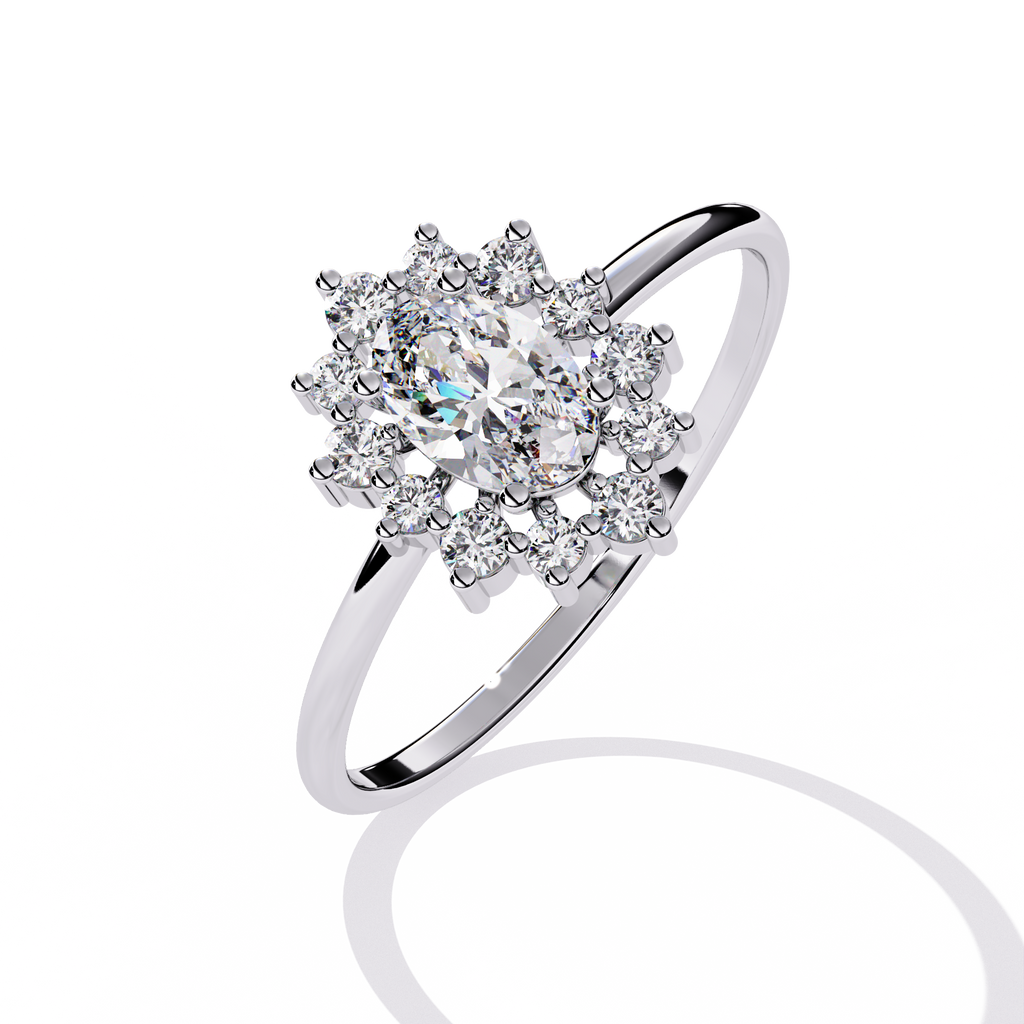 Oval Glow Diamond Ring