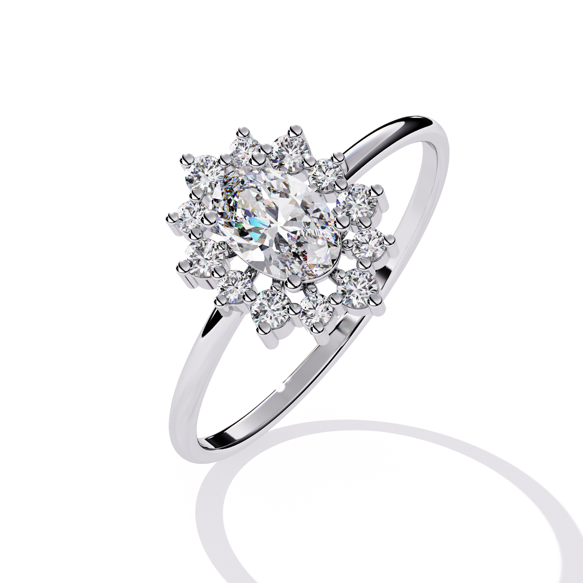 Oval Glow Diamond Ring