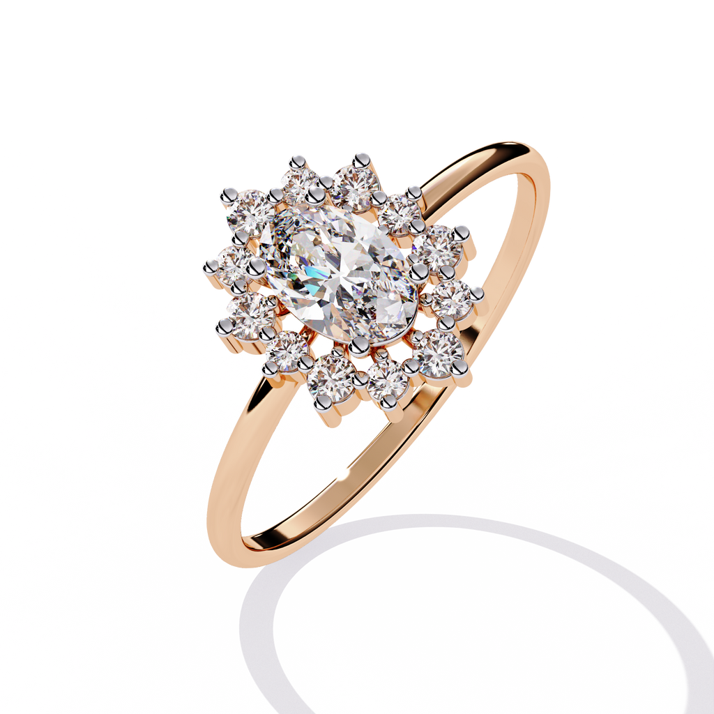 Oval Glow Diamond Ring