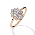 Oval Glow Diamond Ring