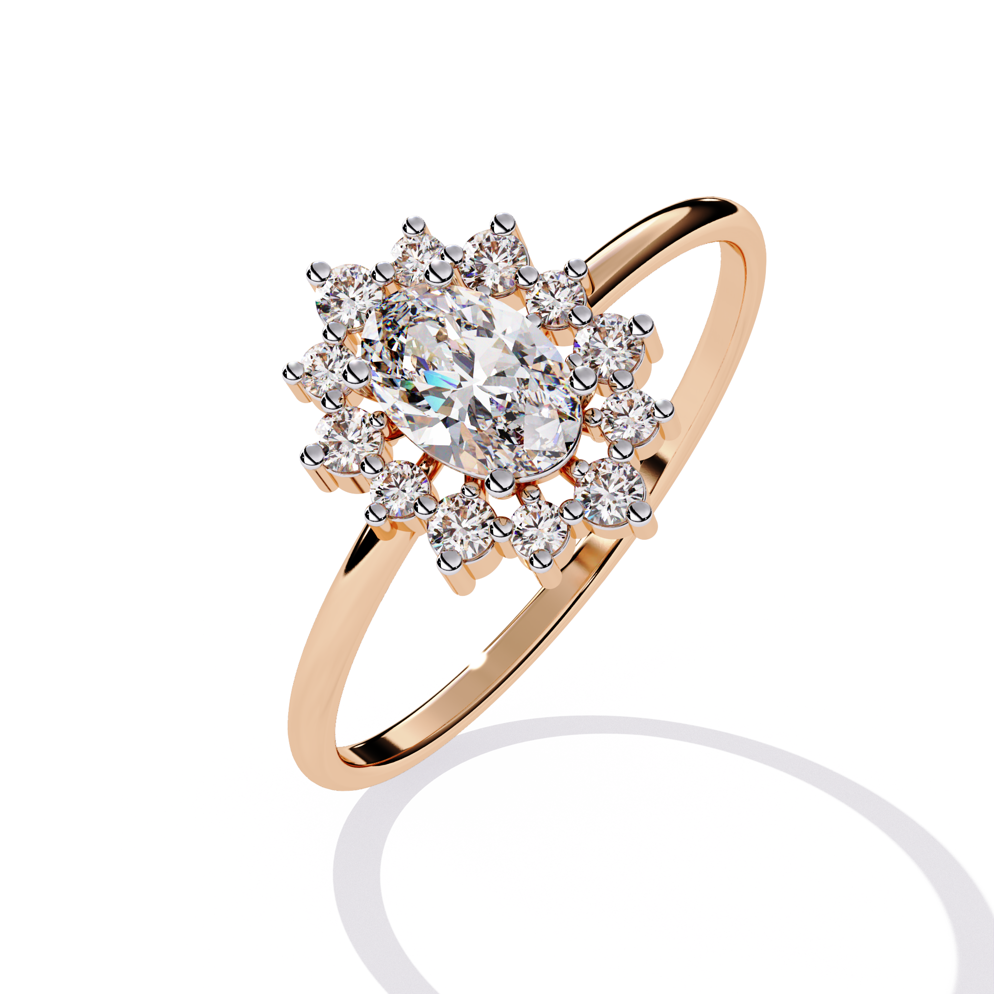 Oval Glow Diamond Ring