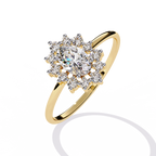 Oval Glow Diamond Ring