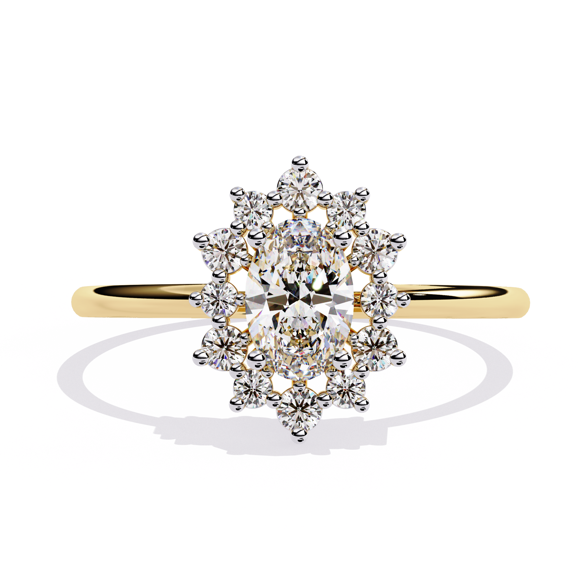 Oval Glow Diamond Ring