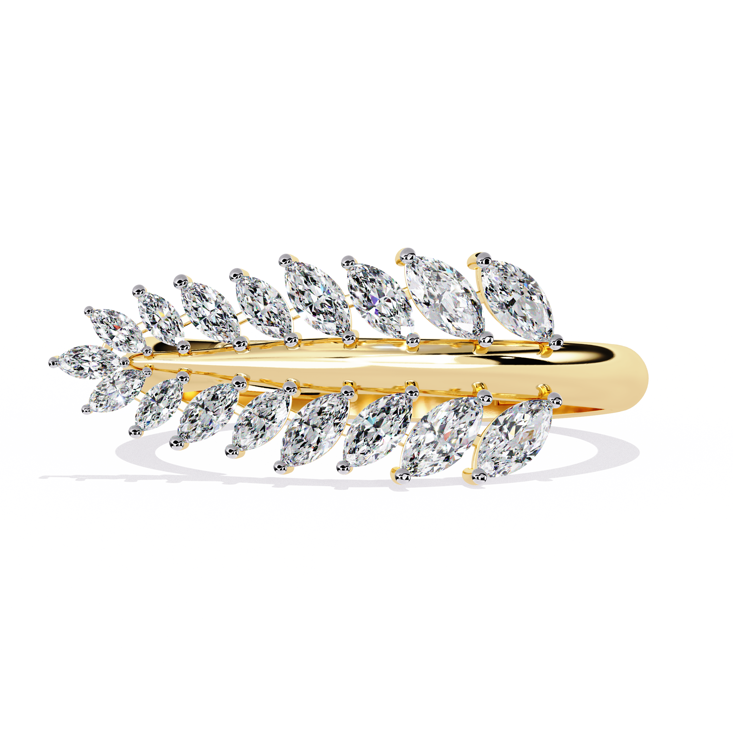 Foliage Flair Diamond Ring