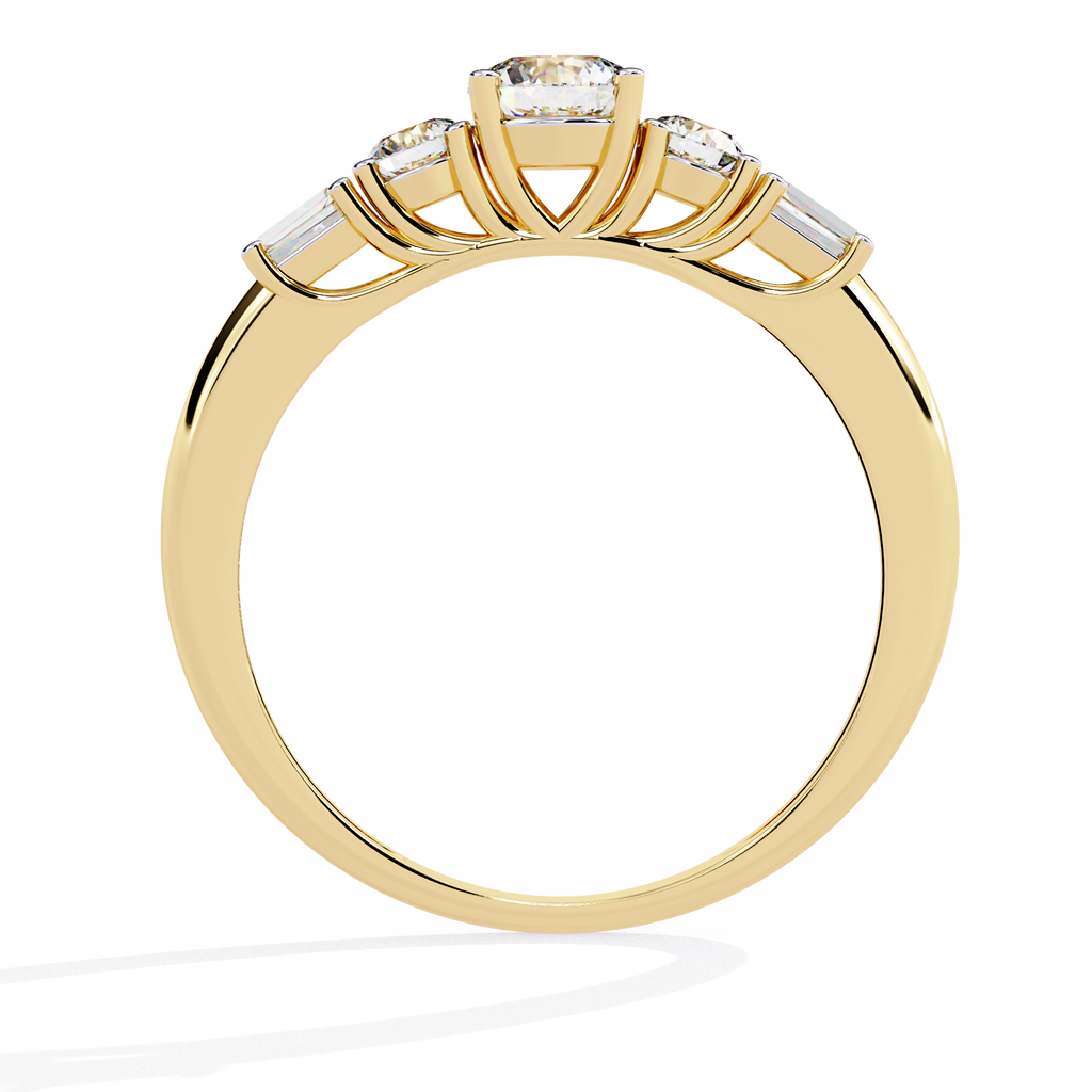 Luxury Linear Diamond Ring