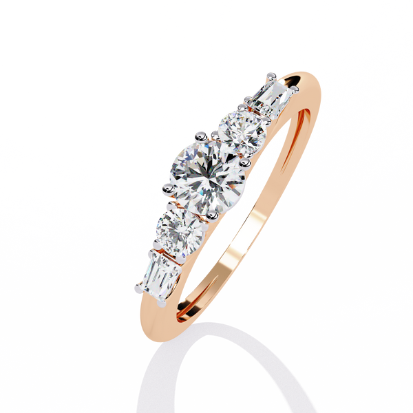 Luxury Linear Diamond Ring