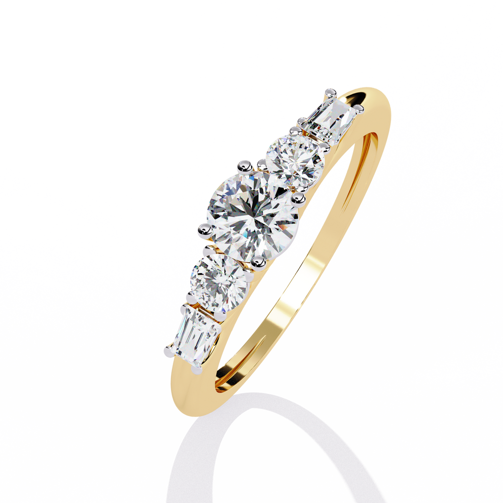 Luxury Linear Diamond Ring
