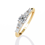 Luxury Linear Diamond Ring