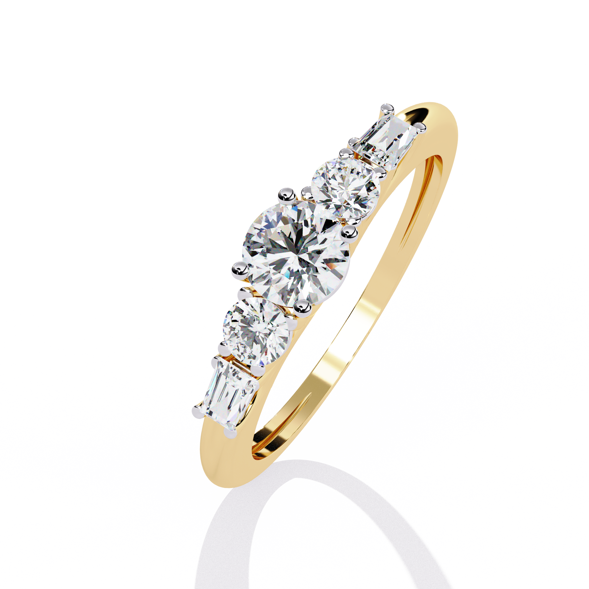 Luxury Linear Diamond Ring