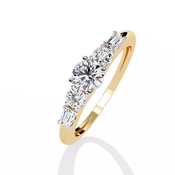 Luxury Linear Diamond Ring