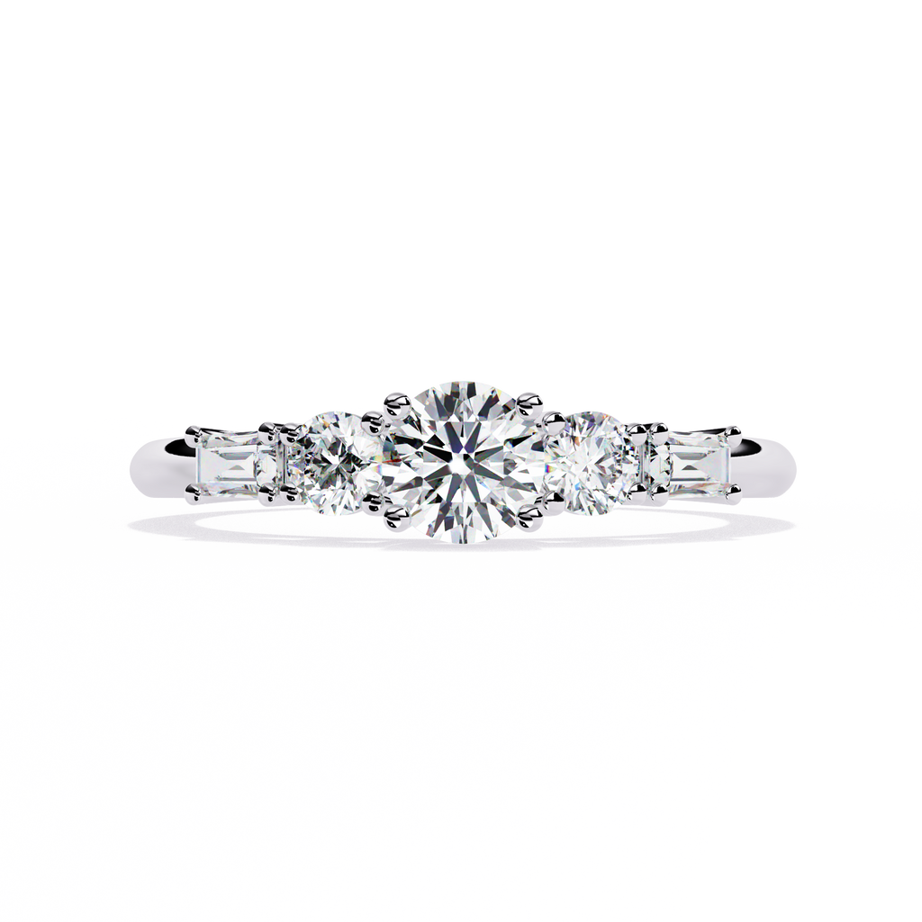 Luxury Linear Diamond Ring