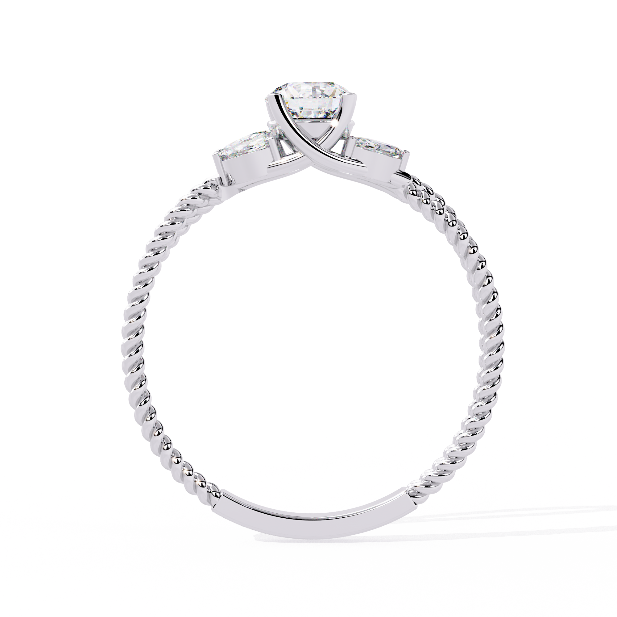 Eternal Knot Diamond Ring