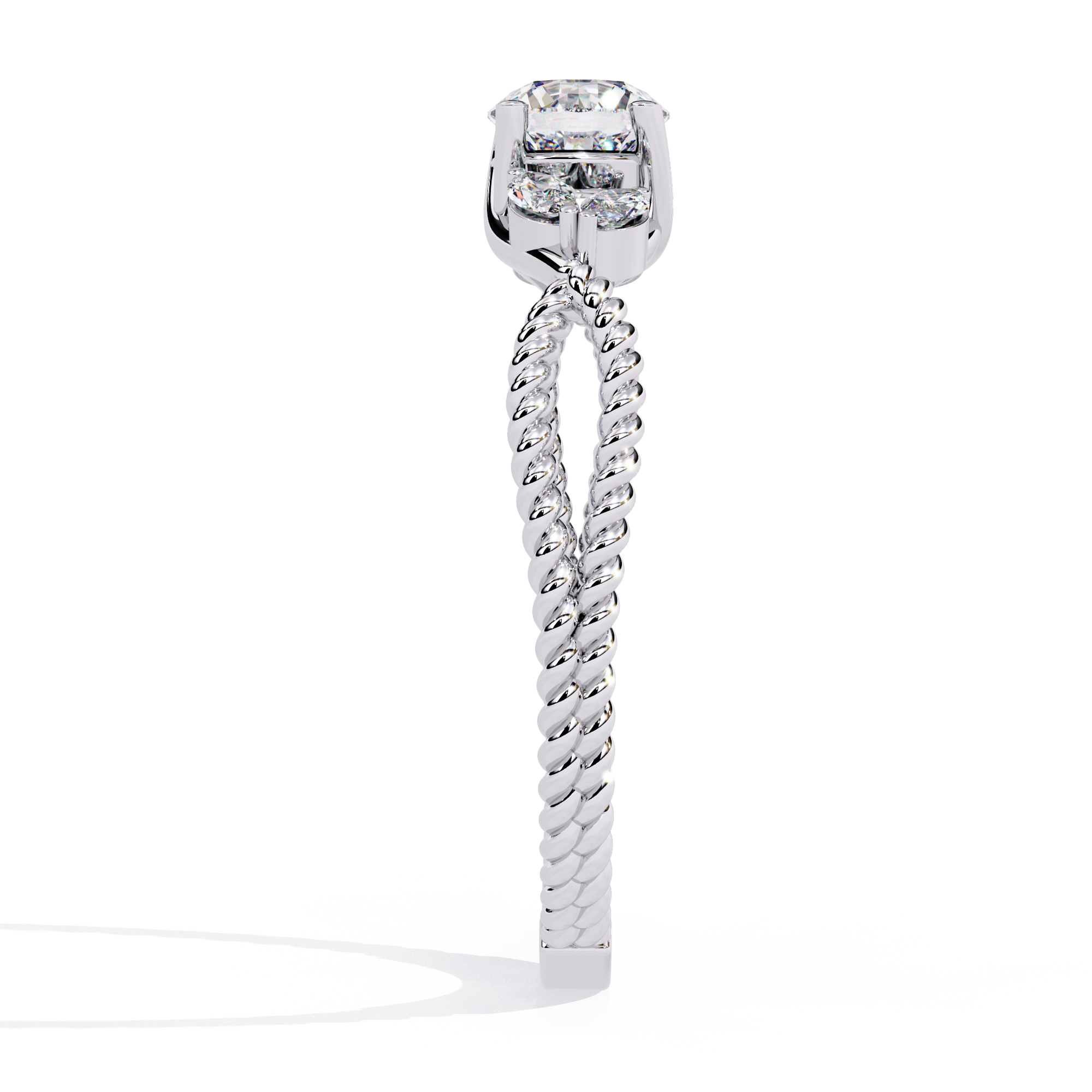 Eternal Knot Diamond Ring