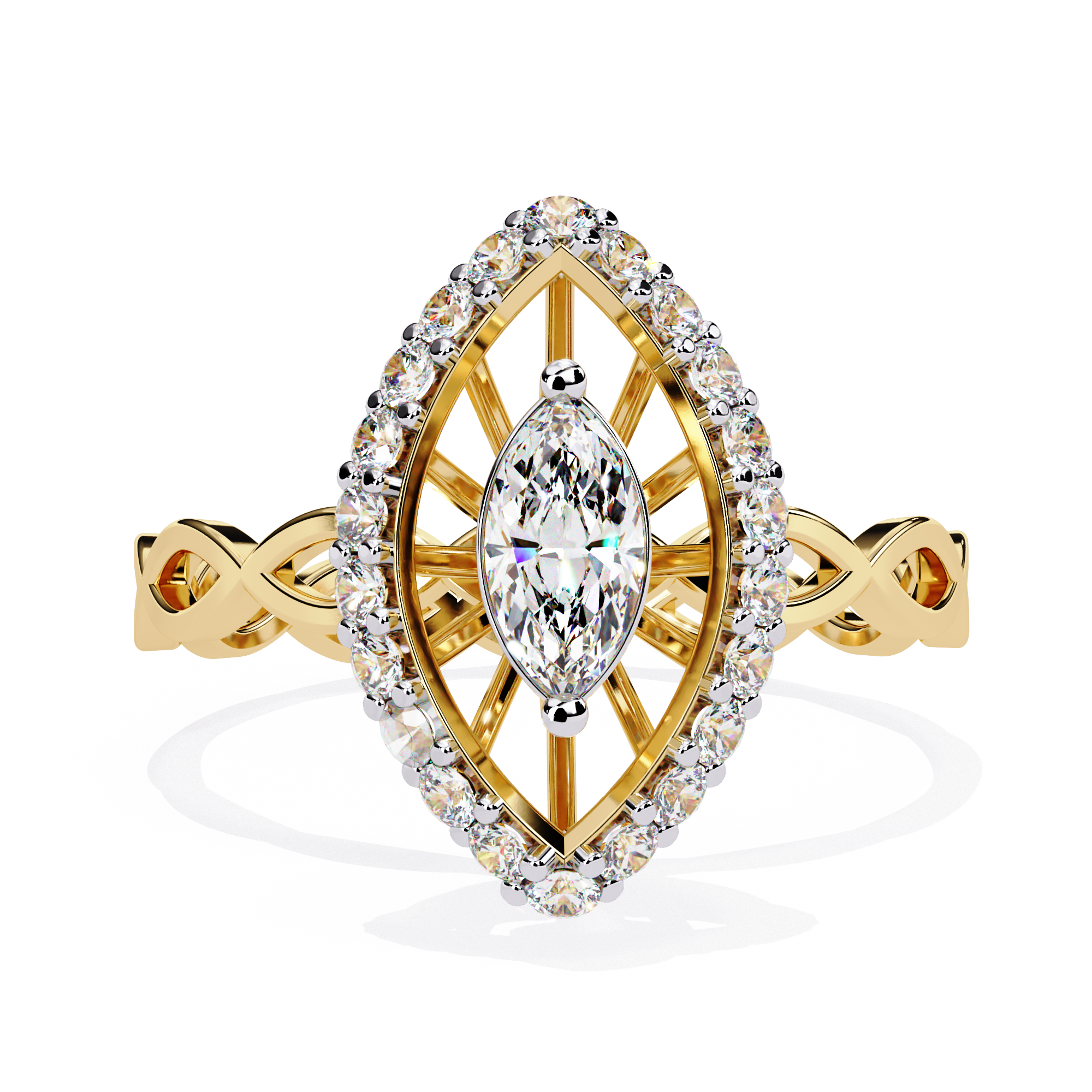 Vintage Spinner Diamond Ring